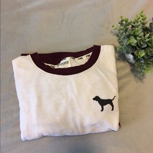 Pink Victoria secrete crew neck hoodie